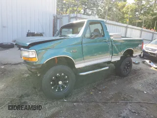 1996 Ford F-150 Special with VIN 1FTEF14N3TLA87735, listed as a Copart auction lot 72428794 with 0 mi miles and Salvage Title. Bid and sale history available at carsss.com. Image 1.
