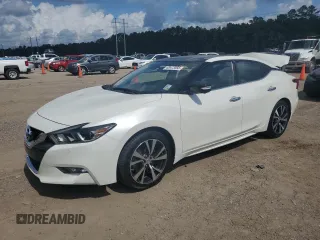 2016 Nissan Maxima SL with VIN 1N4AA6AP2GC395104, listed as a Copart auction lot 63473585 with 59,547 mi miles and Salvage title. Bid and sale history available at DreamBid. Image 1.