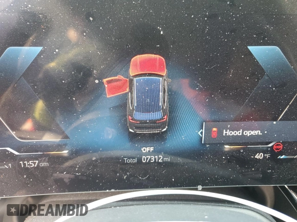 2023 BMW X1 xDrive28i with VIN WBX73EF08P5X85250, listed as a Copart auction lot 50158565 with 7,312 mi miles and Salvage Title. Bid and sale history available at DreamBid. Image 9.