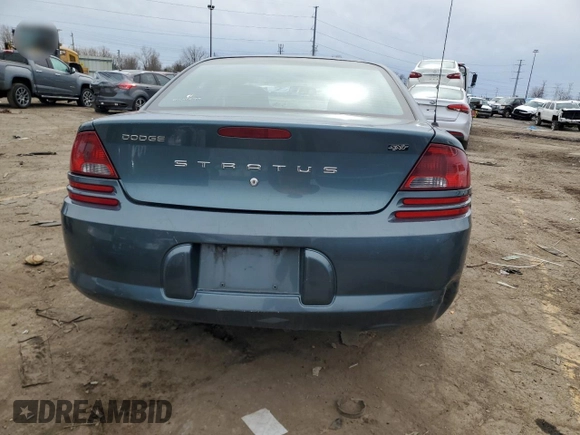 2005 Dodge Stratus SXT z VIN 1B3EL46X25N574295, wystawiony jako Copart lot #51846645 z przebiegiem 135 642 mil mil oraz Czysty tytuł • Clean title. Historia ofert i sprzedaży dostępna na DreamBid. Obrazek 6.
