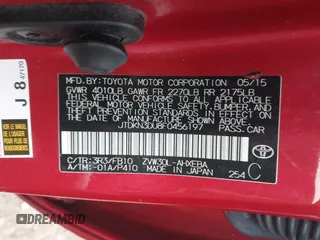 2015 Toyota Prius Four with VIN JTDKN3DU8F0456197, listed as a IAAI auction lot 41884023 with 8,510 mi miles. Bid and sale history available at carsss.com. Image 9.