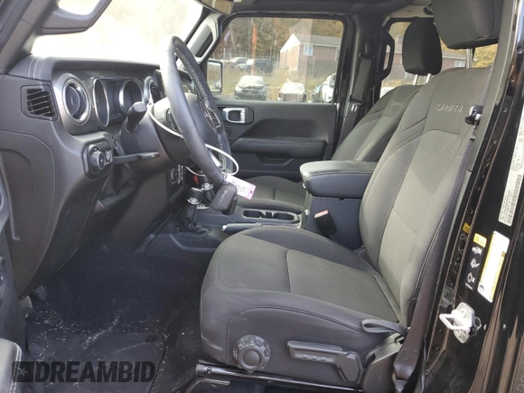 2023 Jeep Wrangler Sahara with VIN 1C4HJXEN9PW512425, listed as a Copart auction lot 78829304 with 34,085 mi miles and Salvage Title. Bid and sale history available at carsss.com. Image 7.
