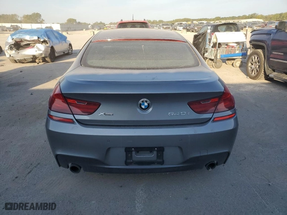 2017 BMW 6 Series 640i xDrive with VIN WBA6D2C55HGT66344, listed as a Copart auction lot 73236744 with 0 mi miles and Salvage Title. Bid and sale history available at carsss.com. Image 6.