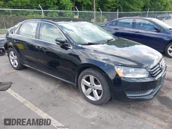 2013 Volkswagen Passat SE with VIN 1VWBP7A34DC114543, listed as a IAAI auction lot 42464549 with 111,146 mi miles and . Bid and sale history available at DreamBid. Image 1.