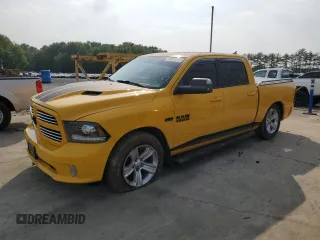 2016 Ram 1500 Sport with VIN 1C6RR7MT4GS330031, listed as a Copart auction lot 58581815 with 87,476 mi miles and Salvage title. Bid and sale history available at DreamBid. Image 1.