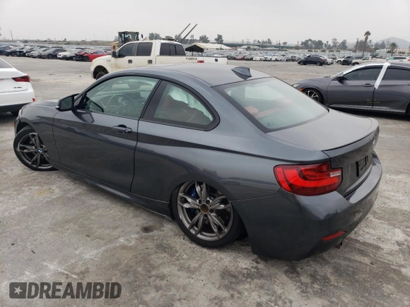 2016 BMW 2 Series M235i with VIN WBA1J7C52GV359572, listed as a Copart auction lot 38942884 with 65,456 mi miles. Bid and sale history available at carsss.com. Image 2.