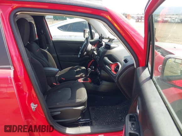 2017 Jeep Renegade Trailhawk with VIN ZACCJBCB3HPE47124, listed as a IAAI auction lot 42644090 with 77,345 mi miles and . Bid and sale history available at DreamBid. Image 5.
