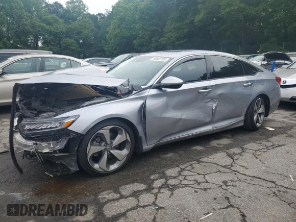 2020 Honda Accord Touring with VIN 1HGCV2F90LA031054, listed as a Copart auction lot 55806185 with 76,678 mi miles and Salvage title. Bid and sale history available at DreamBid. Image 1.