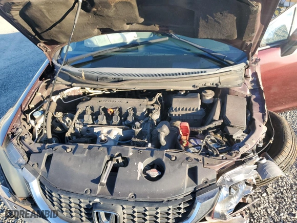 2013 Honda Civic Sdn LX with VIN 2HGFB2F59DH588406, listed as a Copart auction lot 85868884 with 124,929 mi miles and Salvage Title. Bid and sale history available at carsss.com. Image 12.