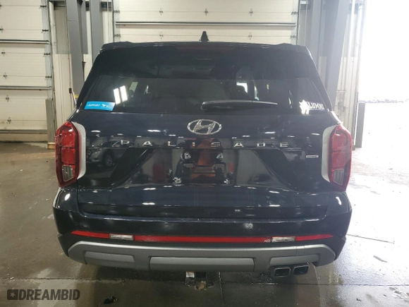 2024 Hyundai Palisade SEL with VIN KM8R4DGE6RU690536, listed as a Copart auction lot 80944234 with 13,643 mi miles and Salvage Title. Bid and sale history available at carsss.com. Image 6.