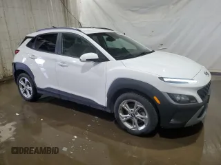 2023 Hyundai Kona SEL with VIN KM8K6CAB4PU943936, listed as a Copart auction lot 53480865 with 20,968 mi miles and Salvage Title. Bid and sale history available at carsss.com. Image 4.