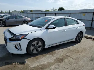 2021 Hyundai Ioniq SEL with VIN KMHC85LC8MU261654, listed as a Copart auction lot 59237165 with 74,671 mi miles and Salvage title. Bid and sale history available at DreamBid. Image 1.