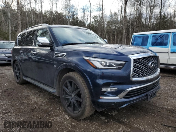 2019 Infiniti QX80 LUXE with VIN JN8AZ2NE8K9232889, listed as a Copart auction lot 53538575 with 96,642 mi miles and Clean Title. Bid and sale history available at carsss.com. Image 4.