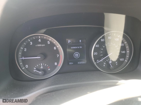2017 Hyundai Elantra SE with VIN KMHD84LF1HU263695, listed as a Copart auction lot 54010605 with 43,259 mi miles and Salvage Title. Bid and sale history available at carsss.com. Image 9.