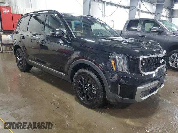 2023 Kia Telluride SX Prestige X-Pro with VIN 5XYP5DGC6PG406098, listed as a Copart auction lot 48406085 with 47,863 mi miles and Salvage title. Bid and sale history available at DreamBid. Image 4.