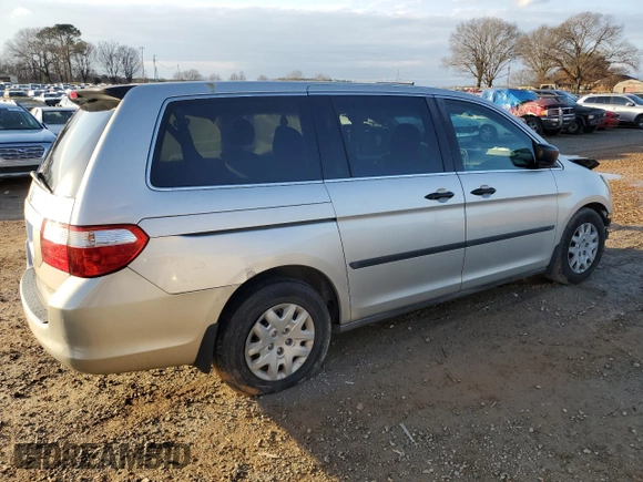 2006 Honda Odyssey LX with VIN 5FNRL38216B018605, listed as a Copart auction lot 43457695 with 258,118 mi miles and Salvage Title. Bid and sale history available at carsss.com. Image 3.