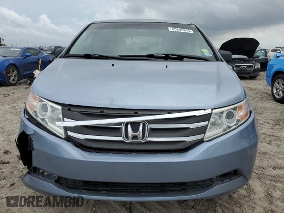 2011 Honda Odyssey EX-L with VIN 5FNRL5H63BB098207, listed as a Copart auction lot 55245875 with 127,197 mi miles and Salvage Title. Bid and sale history available at DreamBid. Image 6.