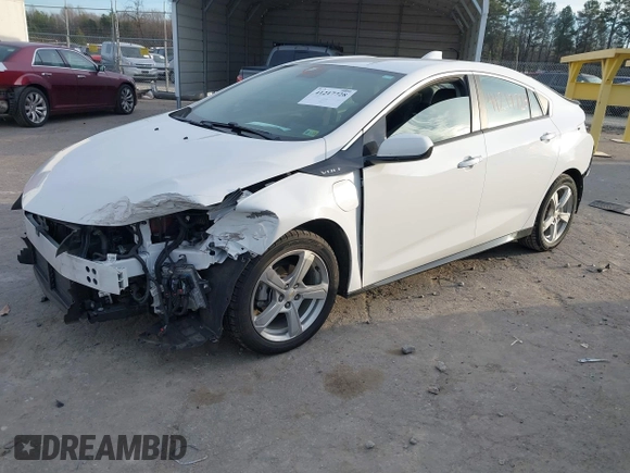 2018 Chevrolet Volt LT with VIN 1G1RC6S58JU115393, listed as a IAAI auction lot 41217728 with 118,807 mi miles. Bid and sale history available at carsss.com. Image 2.
