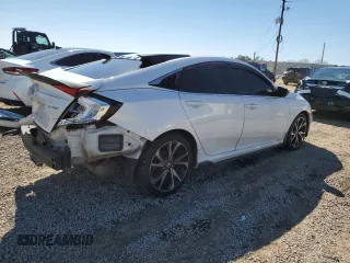 2020 Honda Civic Sedan Sport with VIN 2HGFC2F85LH556395, listed as a Copart auction lot 44930215 with 72,599 mi miles and Salvage Title. Bid and sale history available at carsss.com. Image 3.