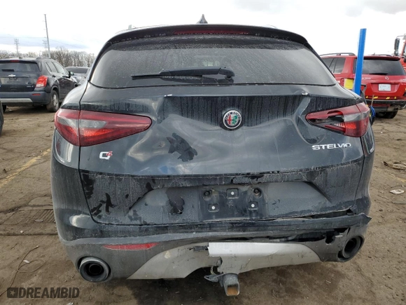 2019 Alfa Romeo Stelvio Ti with VIN ZASPAKBN4K7C42498, listed as a Copart auction lot 43219645 with NaN miles and Clean Title. Bid and sale history available at carsss.com. Image 6.