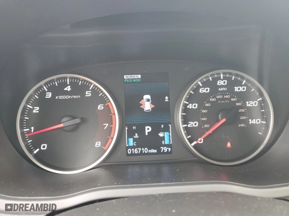 2023 Mitsubishi Eclipse Cross ES with VIN JA4ATUAA9PZ049613, listed as a Copart auction lot 74074014 with 16,710 mi miles and Salvage Title. Bid and sale history available at carsss.com. Image 9.