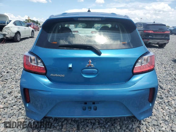2022 Mitsubishi Mirage ES with VIN ML32AUHJ6NH001093, listed as a Copart auction lot 60275145 with 51,061 mi miles and Salvage title. Bid and sale history available at DreamBid. Image 6.