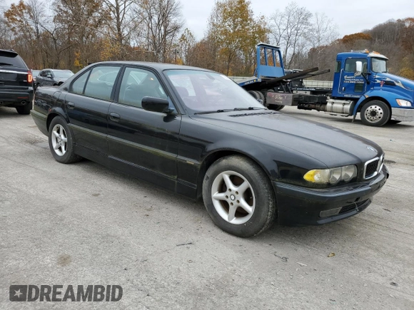 2001 BMW 7 Series 740i with VIN WBAGG83431DN84358, listed as a Copart auction lot 78825624 with 220,545 mi miles and Clean title. Bid and sale history available at DreamBid. Image 4.