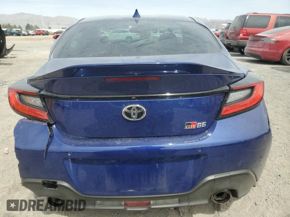 2024 Toyota 86 Premium z VIN JF1ZNBE16R8756183, wystawiony jako Copart lot #52332415 z przebiegiem 6 310 mil mil oraz Szkoda całkowita • Salvage title. Historia ofert i sprzedaży dostępna na DreamBid. Obrazek 6.