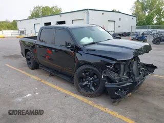 2019 Ram 1500 Big Horn with VIN 1C6SRFFT2KN850258, listed as a IAAI auction lot 42416007 with 53,622 mi miles and . Bid and sale history available at DreamBid. Image 1.