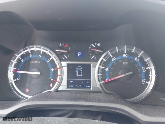 2017 Toyota 4Runner SR5 with VIN JTEBU5JR1H5443565, listed as a IAAI auction lot 41503001 with 57,183 mi miles. Bid and sale history available at carsss.com. Image 7.