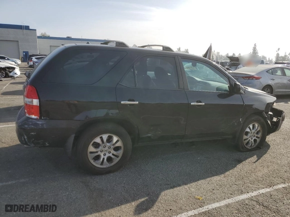 2003 Acura MDX Touring Pkg w/Navigation System with VIN 2HNYD18823H532304, listed as a Copart auction lot 87317054 with 152,752 mi miles and Salvage Title. Bid and sale history available at carsss.com. Image 3.