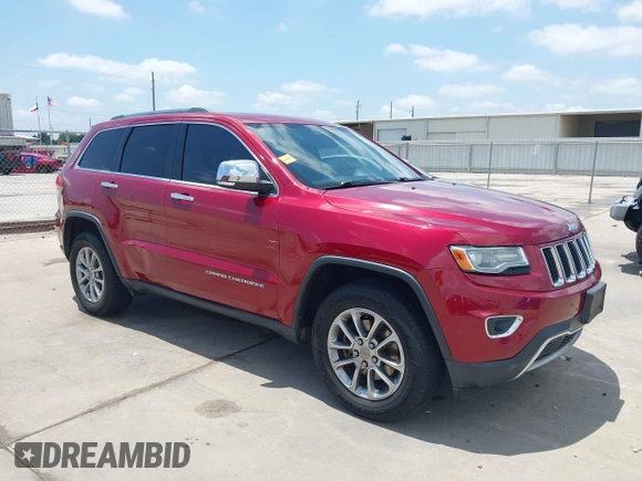 2014 Jeep Grand Cherokee Limited with VIN 1C4RJEBG6EC466761, listed as a IAAI auction lot 42218398 with 198,335 mi miles and . Bid and sale history available at DreamBid. Image 1.