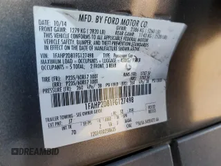 2015 Ford Taurus SE with VIN 1FAHP2D81FG127498, listed as a Copart auction lot 41496845 with 208,790 mi miles and Salvage Title. Bid and sale history available at DreamBid. Image 12.