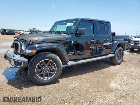 2021 Jeep Gladiator Overland z VIN 1C6HJTFG0ML578410, wystawiony jako Copart lot #58590995 z przebiegiem Nie podano mil oraz Szkoda całkowita • Salvage title. Historia ofert i sprzedaży dostępna na DreamBid. Obrazek 1.