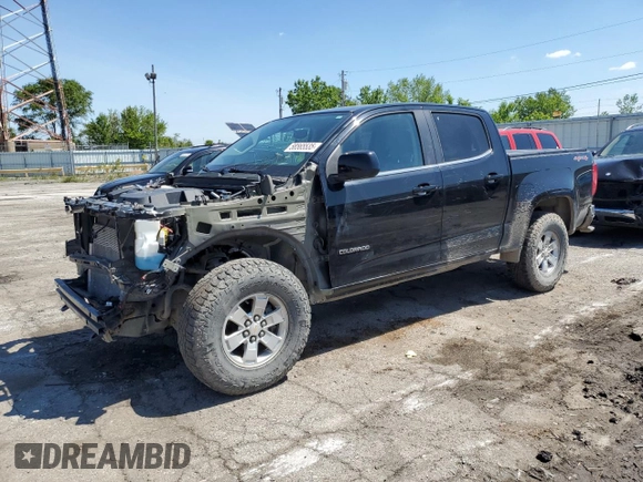 2016 Chevrolet Colorado 4WD WT with VIN 1GCGTBE36G1209591, listed as a Copart auction lot 58565535 with 115,134 mi miles and Salvage title. Bid and sale history available at DreamBid. Image 1.