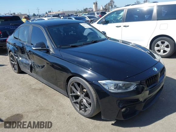 2014 BMW 3 Series 328i with VIN WBA3C1C59EK108093, listed as a IAAI auction lot 41965358 with 113,351 mi miles. Bid and sale history available at carsss.com. Image 1.
