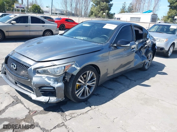 2014 Infiniti Q50 with VIN JN1BV7AP4EM686030, listed as a IAAI auction lot 41838169 with 148,787 mi miles. Bid and sale history available at carsss.com. Image 21.