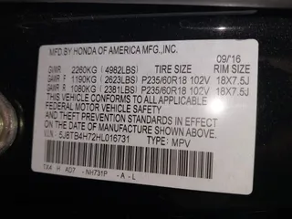 2017 Acura RDX Advance with VIN 5J8TB4H72HL016731, listed as a IAAI auction lot 42083860 with 255,136 mi miles and . Bid and sale history available at DreamBid. Image 9.