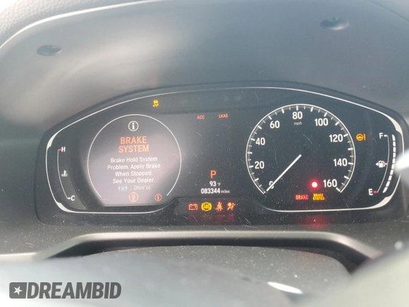 2019 Honda Accord Sport with VIN 1HGCV2F38KA002251, listed as a Copart auction lot 72533804 with 83,344 mi miles and Salvage title. Bid and sale history available at DreamBid. Image 9.