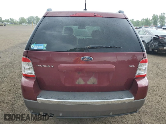 2008 Ford Taurus X SEL с VIN 1FMDK02W38GA32873, выставлен на аукционе Copart как лот 61338115 с пробегом 192 806 миль миль и Чистый • Clean title. История ставок и продаж доступна на DreamBid. Изображение 6.