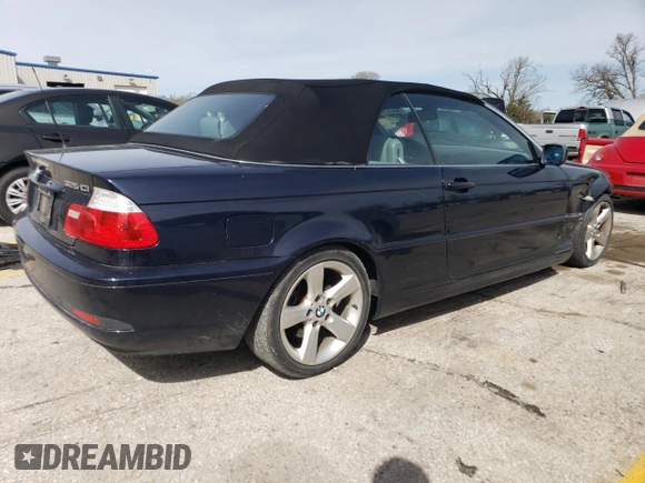 2006 BMW 3 Series 325Ci with VIN WBABW33426PX86047, listed as a Copart auction lot 50032664 with 86,241 mi miles and Salvage Title. Bid and sale history available at carsss.com. Image 3.