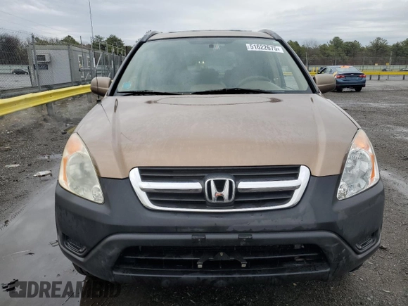 2002 Honda CR-V EX with VIN JHLRD78832C015871, listed as a Copart auction lot 51622675 with 91,896 mi miles and Clean Title. Bid and sale history available at DreamBid. Image 5.