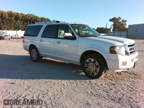 2012 Ford Expedition EL Limited with VIN 1FMJK2A51CEF62397, listed as a Copart auction lot 76244884 with 124,881 mi miles and Salvage Title. Bid and sale history available at carsss.com. Image 4.