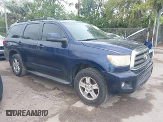 2008 Toyota Sequoia SR5 with VIN 5TDBY64A38S004334, listed as a IAAI auction lot 41710534 with 278,748 mi miles. Bid and sale history available at carsss.com. Image 1.