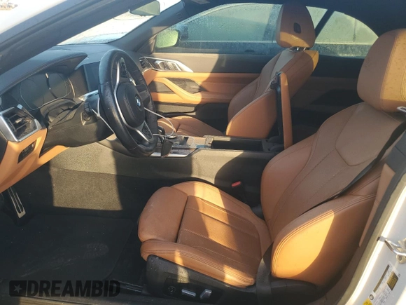 2022 BMW 4 Series M440i with VIN WBA53AT06NCK03623, listed as a Copart auction lot 76490964 with Not provided miles and Salvage title. Bid and sale history available at DreamBid. Image 7.