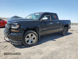 2016 Chevrolet Silverado 1500 Custom with VIN 1GCVKPEC8GZ375992, listed as a Copart auction lot 52646795 with 146,324 mi miles and Salvage Title. Bid and sale history available at DreamBid. Image 1.