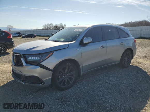 2020 Acura MDX w/Technology/A-Spec Pkg with VIN 5J8YD4H08LL019757, listed as a Copart auction lot 46604285 with 83,982 mi miles and Salvage Title. Bid and sale history available at carsss.com. Image 1.