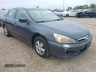 2007 Honda Accord LX with VIN JHMCM564X7C021082, listed as a IAAI auction lot 42771983 with 179,420 mi miles and . Bid and sale history available at DreamBid. Image 1.
