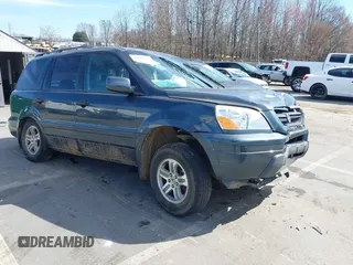 2003 Honda Pilot EX z VIN 2HKYF18573H572360, wystawiony jako IAAI lot #41666854 z przebiegiem 119 629 mil mil oraz . Historia ofert i sprzedaży dostępna na DreamBid. Obrazek 1.