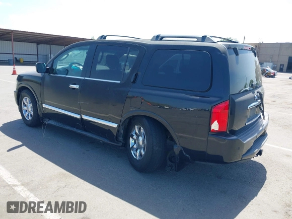 2005 Infiniti QX56 with VIN 5N3AA08C35N800594, listed as a IAAI auction lot 42110869 with 271,172 mi miles and . Bid and sale history available at DreamBid. Image 3.